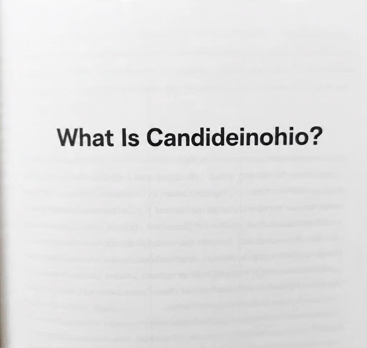 What Is Candideinohio? A Simple Guide for Beginners